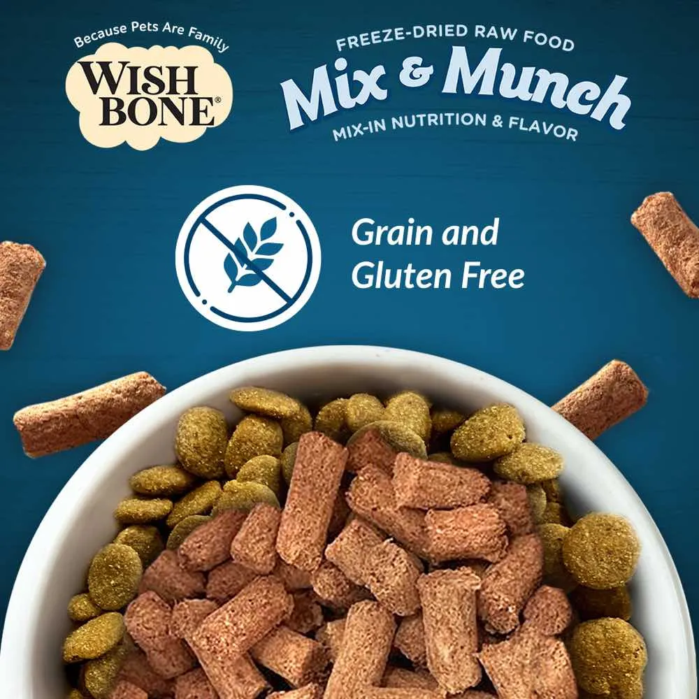 15% OFF: Wishbone Mix & Munch Chicken & Rabbit Grain-Free Freeze-Dried Raw Food Cat Food Topper 350g