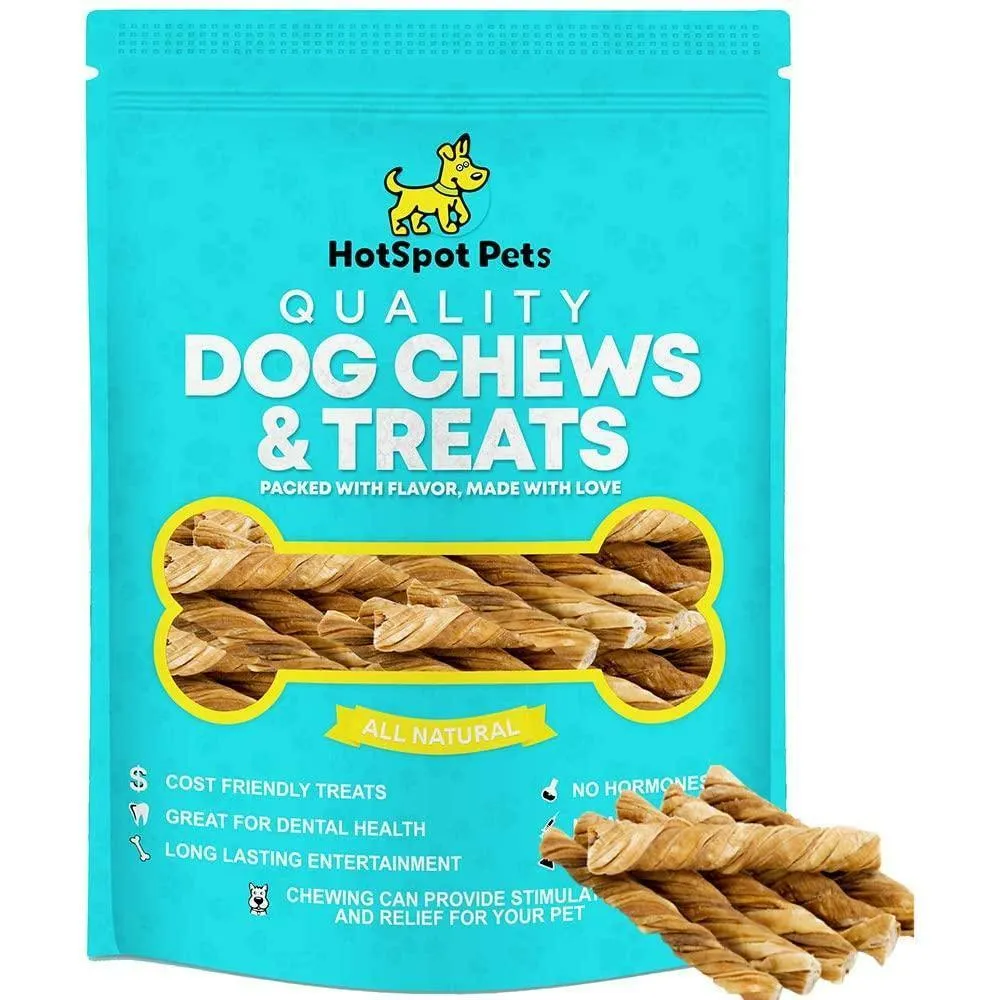 6" Inch Beef Tripe Twists for Small & Medium Dogs