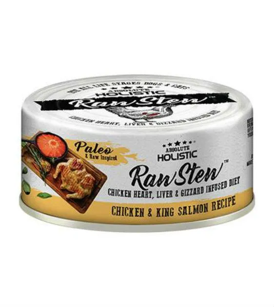 Absolute Holistic Raw Stew Chicken & King Salmon Wet Cat & Dog Food