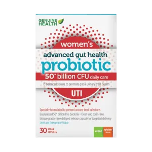 Advanced gut health - women probiotic 50 b cfu uti (ss) : 30 capsules