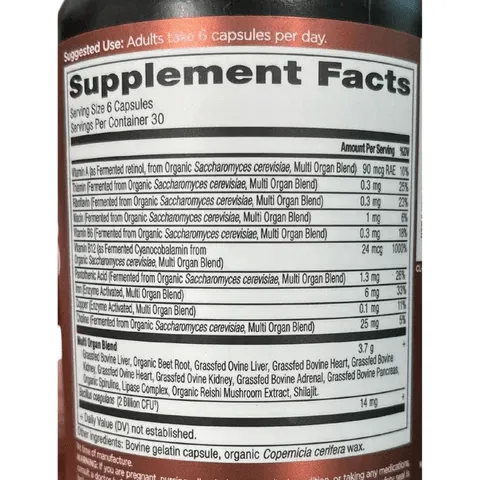 Ancient Nutrition Organs Blend 180 Capsules