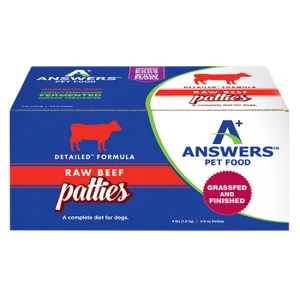 Answers Pet Food  Detailed Beef Formula for Dogs - Patties