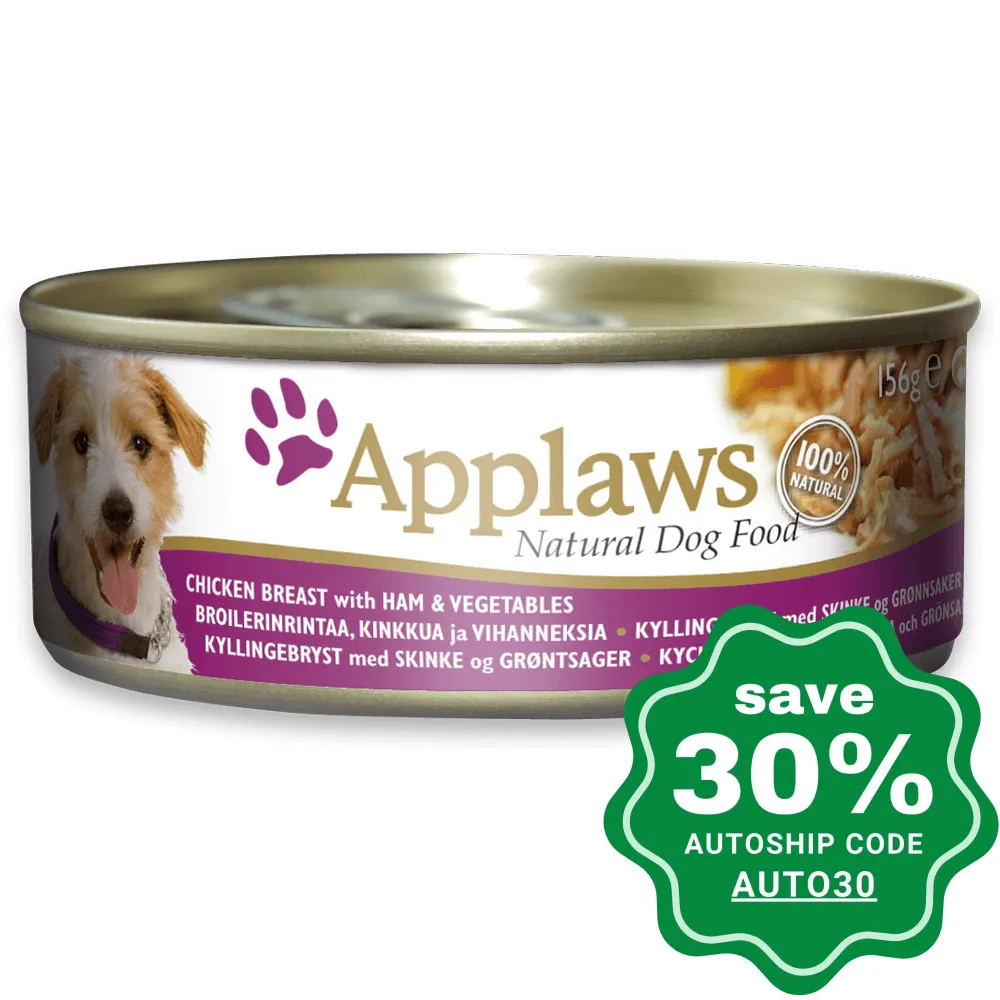 Applaws - Chicken Breast with Ham and Vegetables Canned Dog Food - 156G