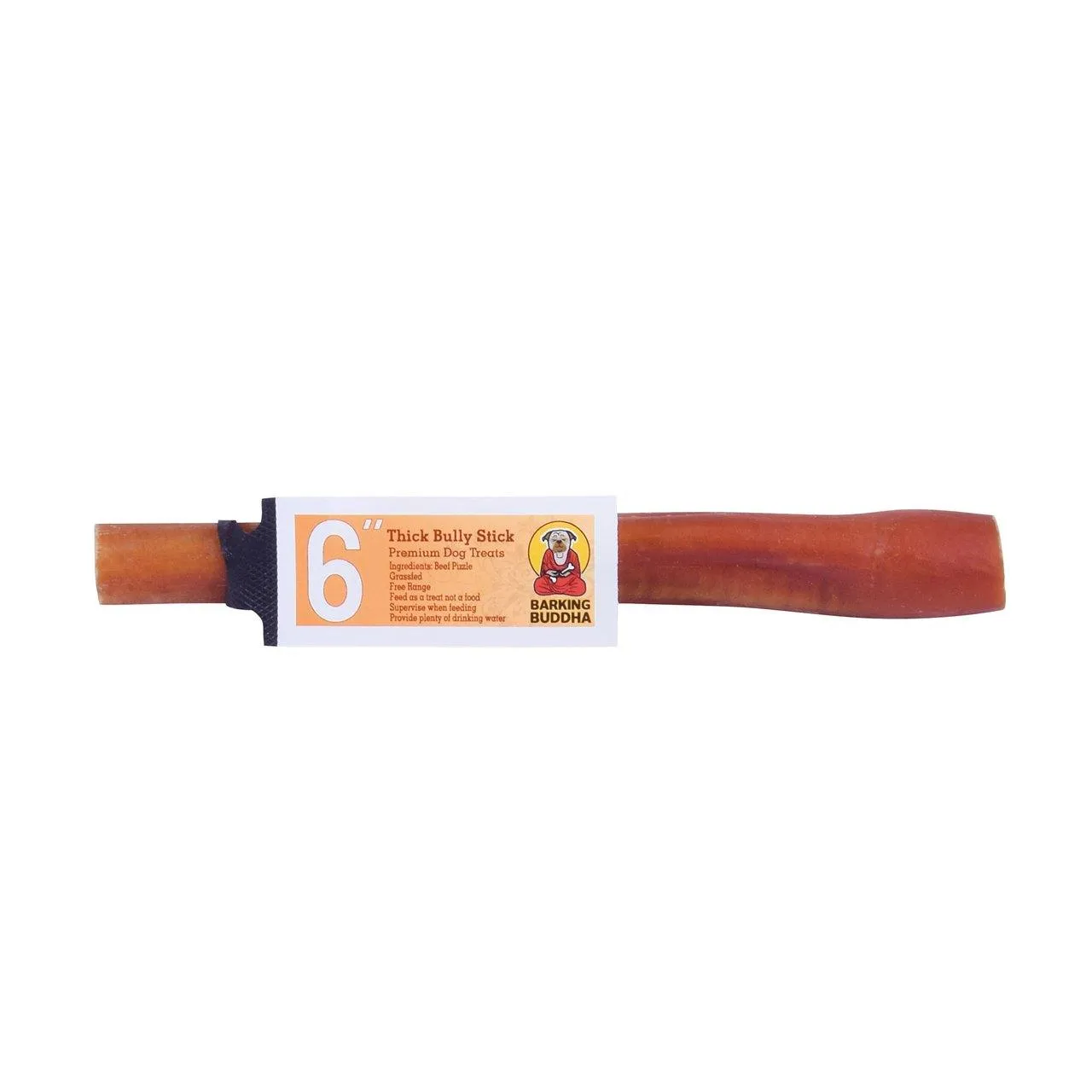 Barking Buddha 6" Beef Bully Sticks: Standard & Thick