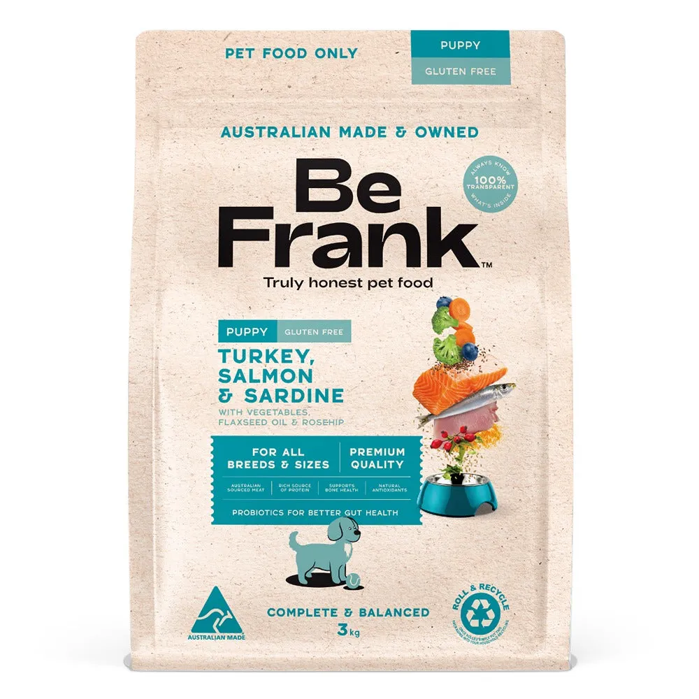 Be Frank Puppy Turkey, Salmon & Sardine Dry Dog Food