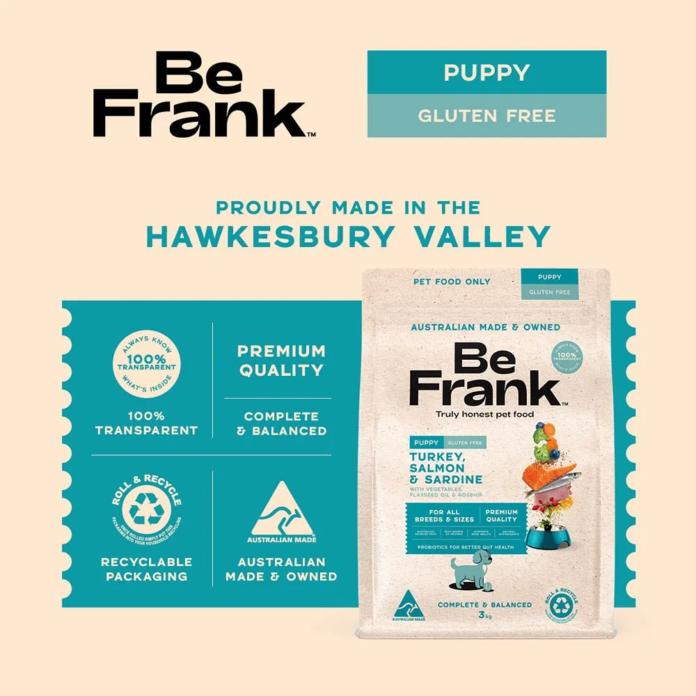 Be Frank Puppy Turkey, Salmon & Sardine Dry Dog Food