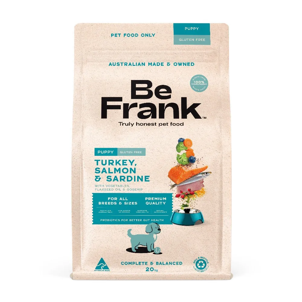 Be Frank Puppy Turkey, Salmon & Sardine Dry Dog Food