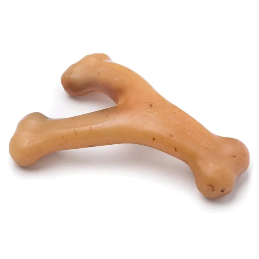 Benebone Rotisserie Chicken Flavor Wishbone Durable Chew Toy for Dogs