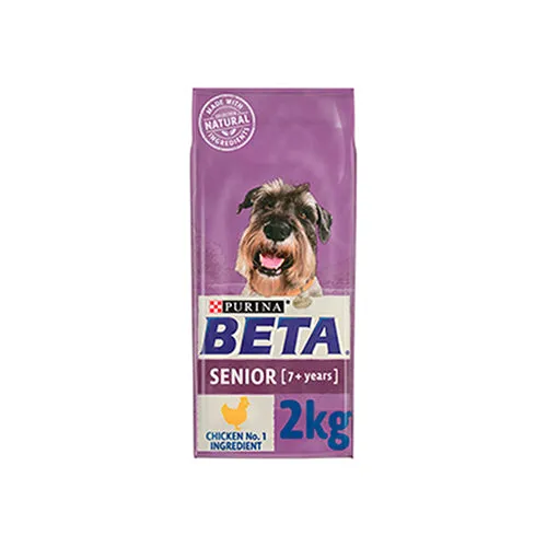 BETA Senior 7  Dog Food With Chicken 2kg Dry Dog Food