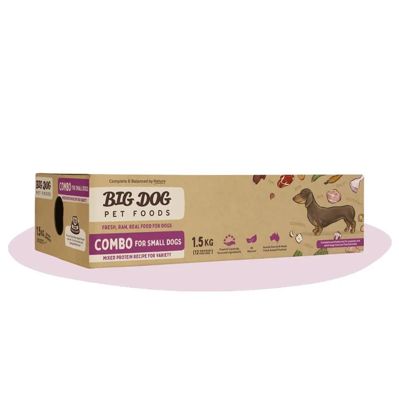 Big Dog BARF Combo Raw Dog Food for Small Dogs 1.5kg