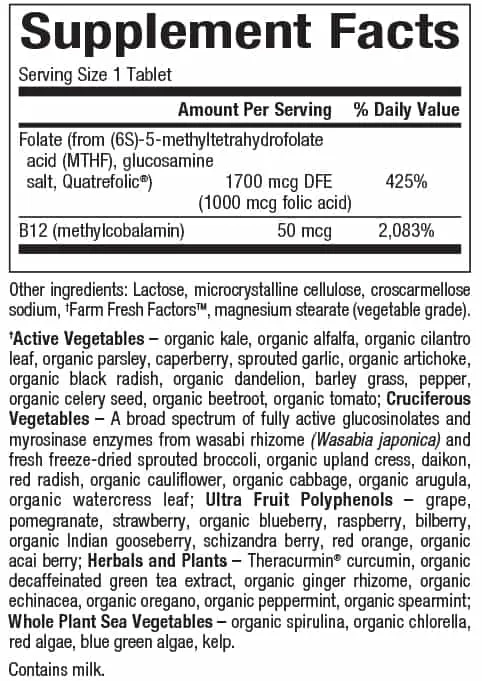 BioCoenzymated™ Methylfolate 1,000 mcg