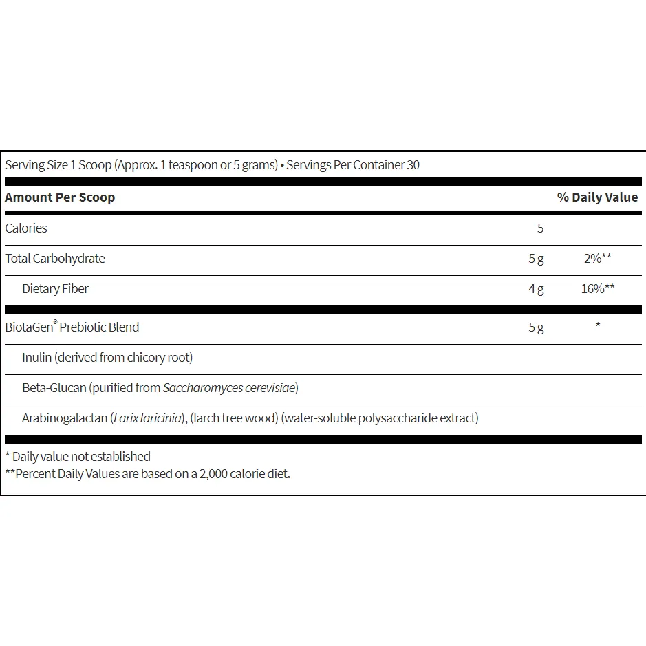 Biotagen Powder - Klaire Labs - Powerful Prebiotic Formula