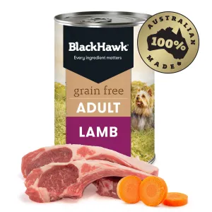 Black Hawk Grain Free Lamb Wet Dog Food 400g^^^