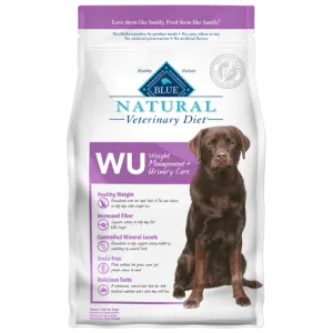 Blue Buffalo BLUE Natural Veterinary Diet WU Weight Management   Urinary Care Dry Dog Food