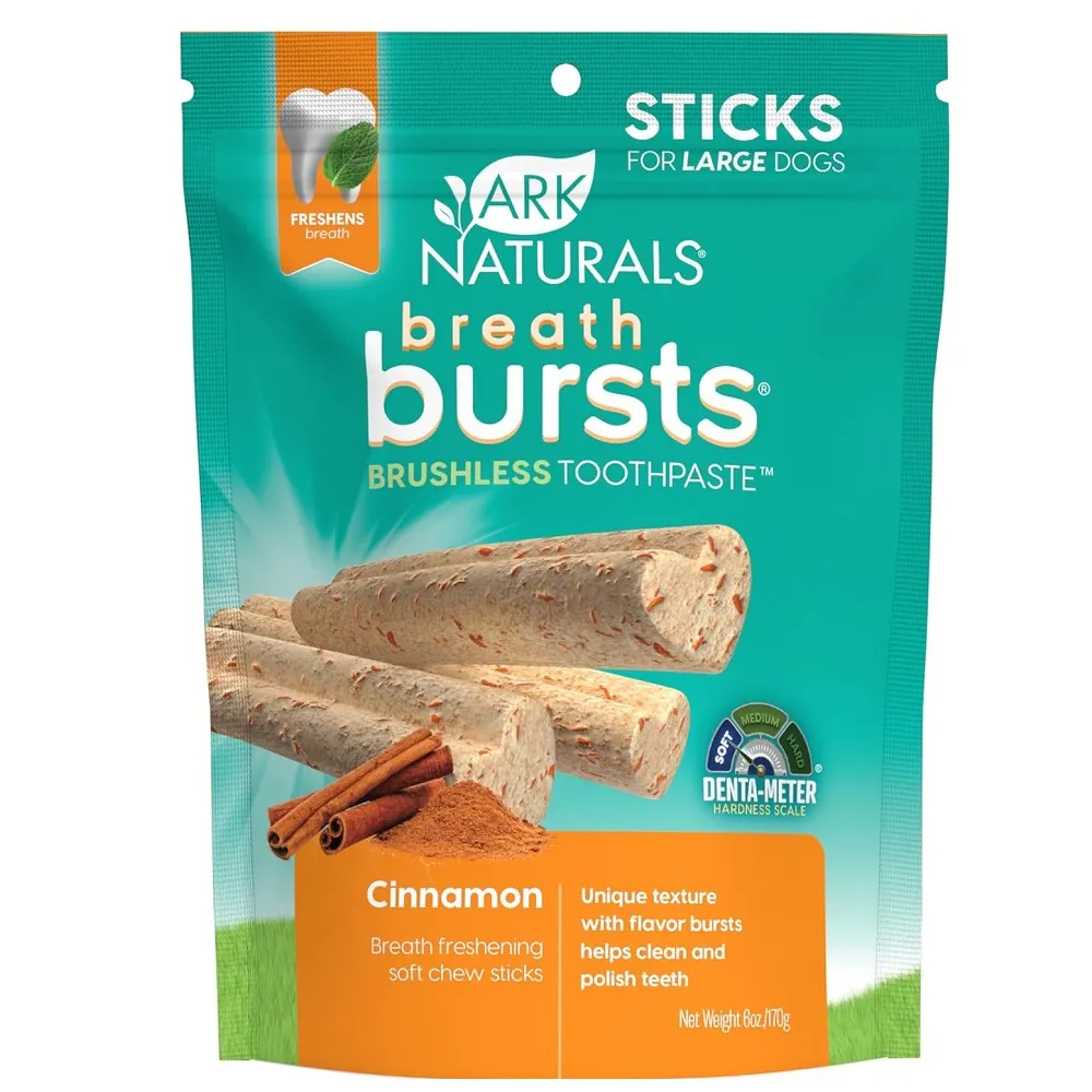 Breath Bursts Sticks Cinnamon Dog Dental Chew