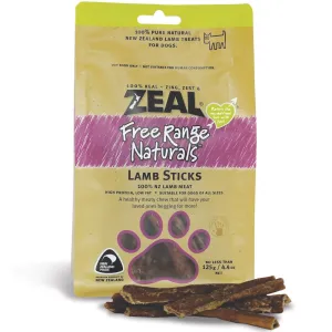 'BUNDLE DEAL': Zeal Free Range Naturals Lamb Sticks Dog Treats 125g