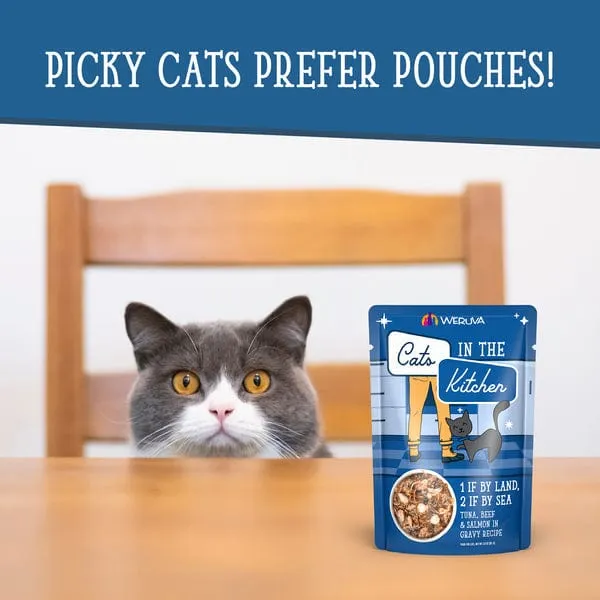 Cats in the Kitchen 1 if By Land, 2 if By Sea Pouch Cat Food