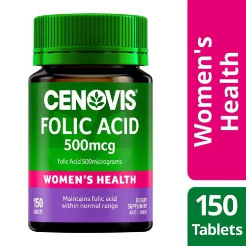 Cenovis Folic Acid 500mcg Tablets 150