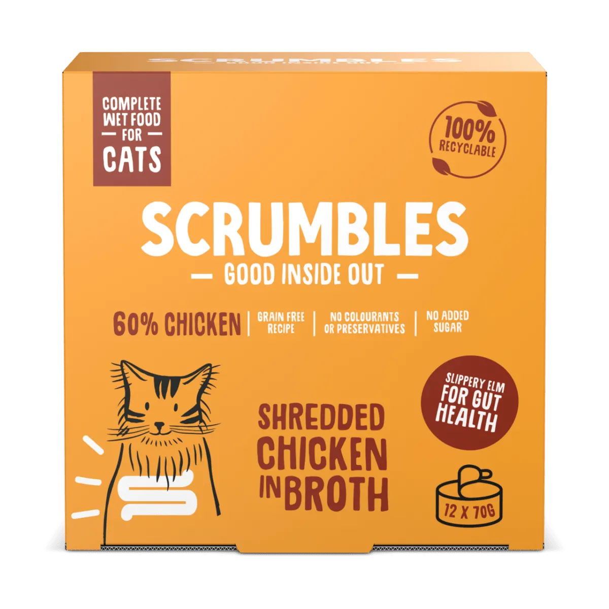 Chicken Shredded Cat Food In Broth