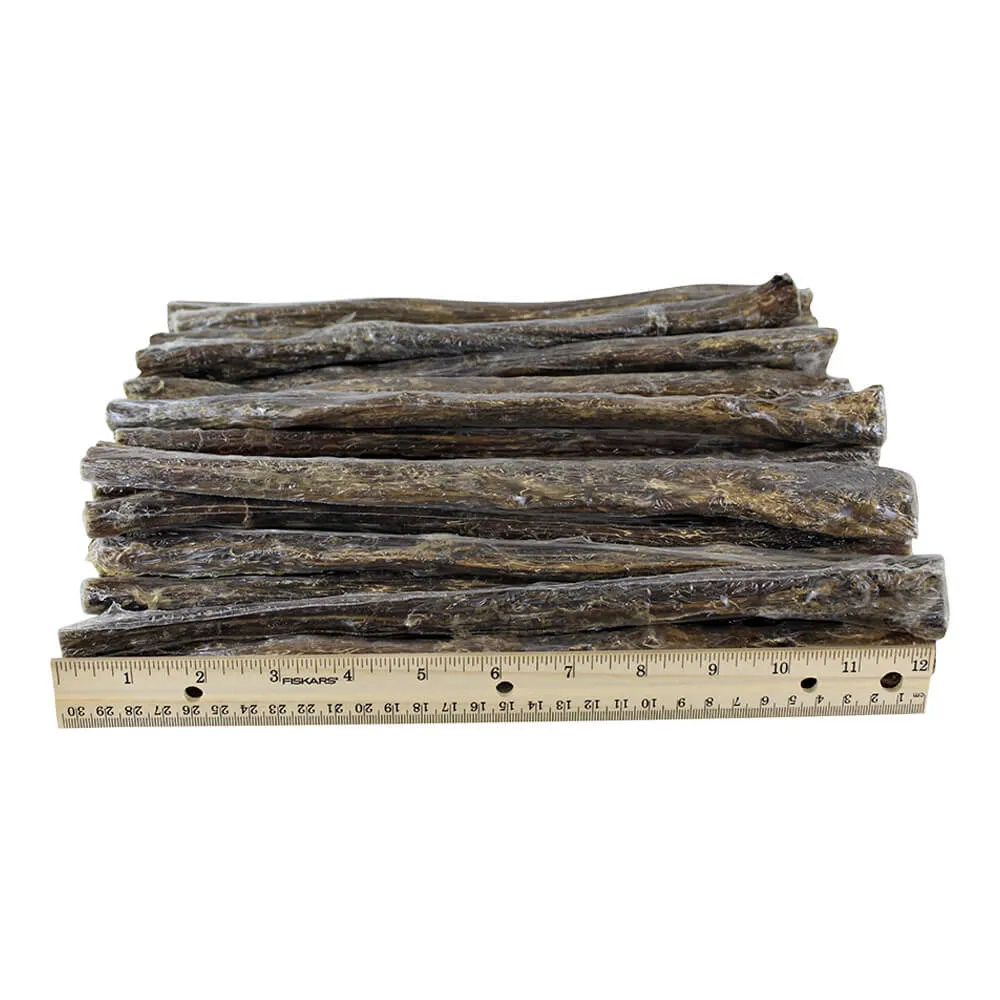 Dog Bully Sticks Premium All Natural Dog Pizzle Chews, 12"