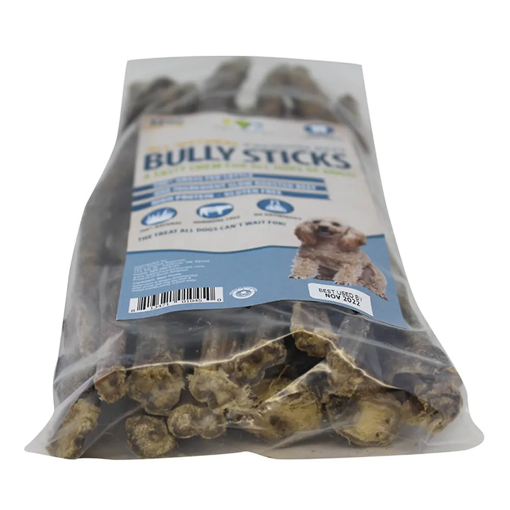 Dog Bully Sticks Premium All Natural Dog Pizzle Chews, 12"