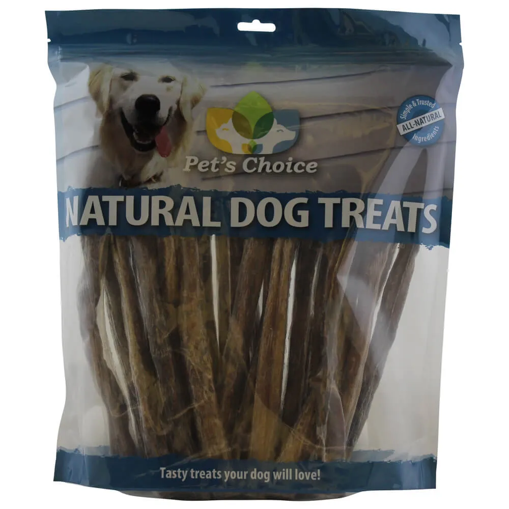 Dog Bully Sticks Premium All Natural Dog Pizzle Chews, 12"