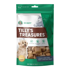 Dr. Marty Tilly's Treasures Beef Liver 4-oz, Dog Treat