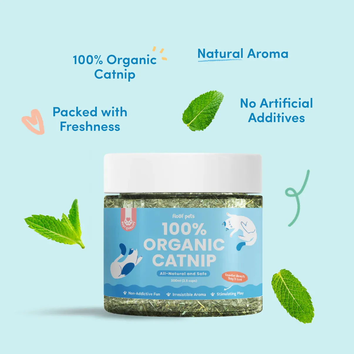 Floof Pets - Organic Catnip 500mL