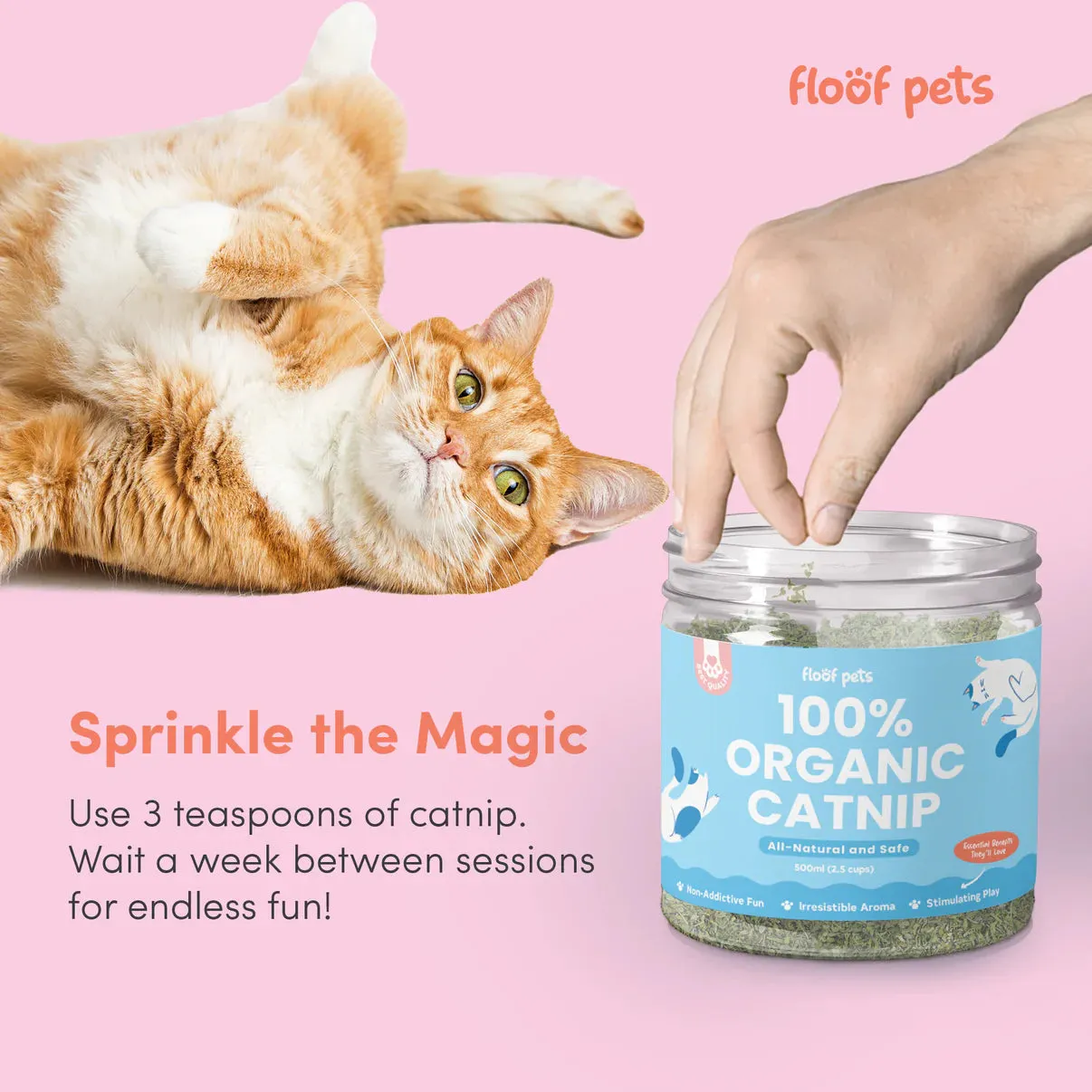 Floof Pets - Organic Catnip 500mL