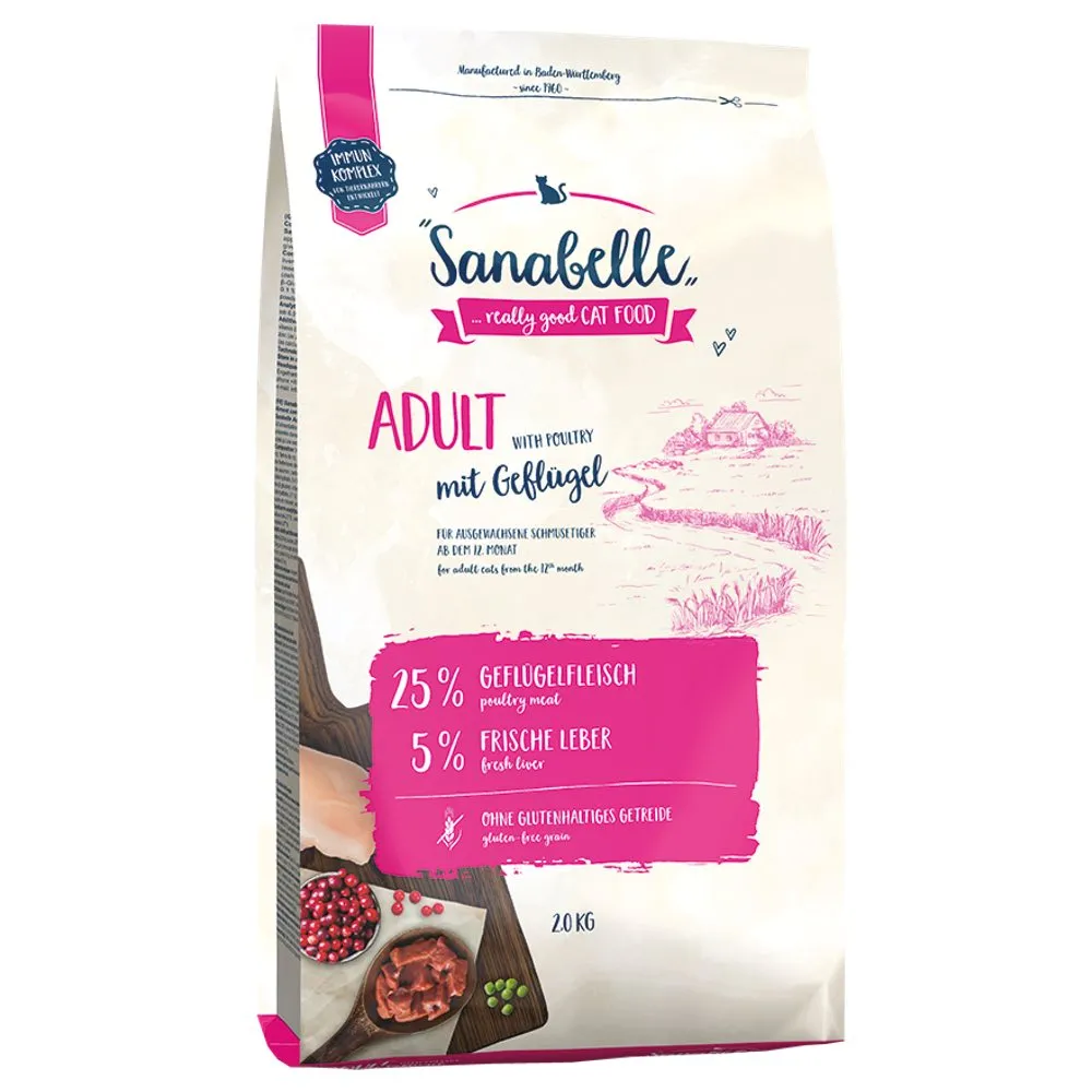 'FREE TREATS w 10kg/BUNDLE DEAL': Sanabelle Adult With Fresh Poultry Dry Cat Food