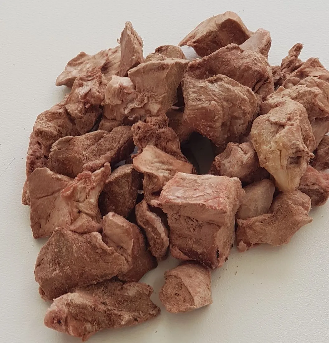 FREEZE DRIED DICED LAMB HEARTS