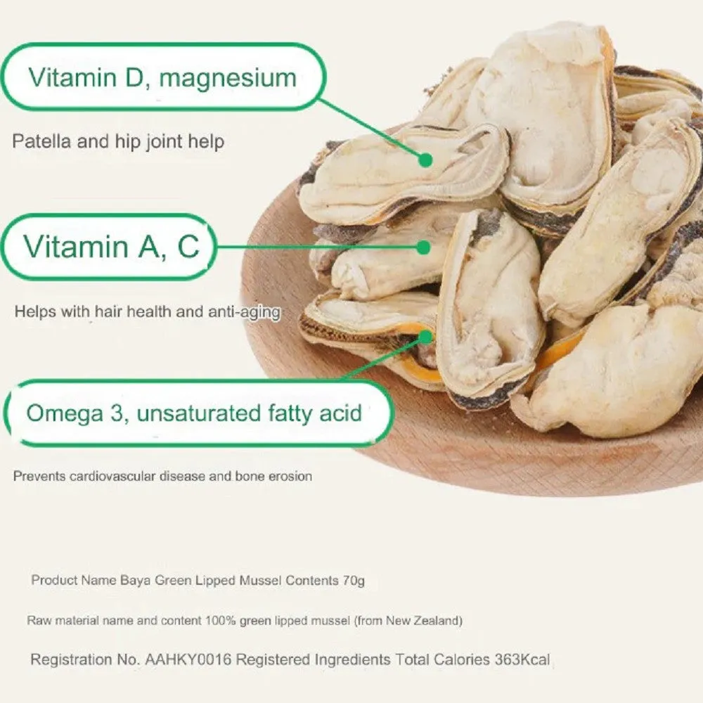 Freeze Dried Green Lipped Mussel Dog Treats