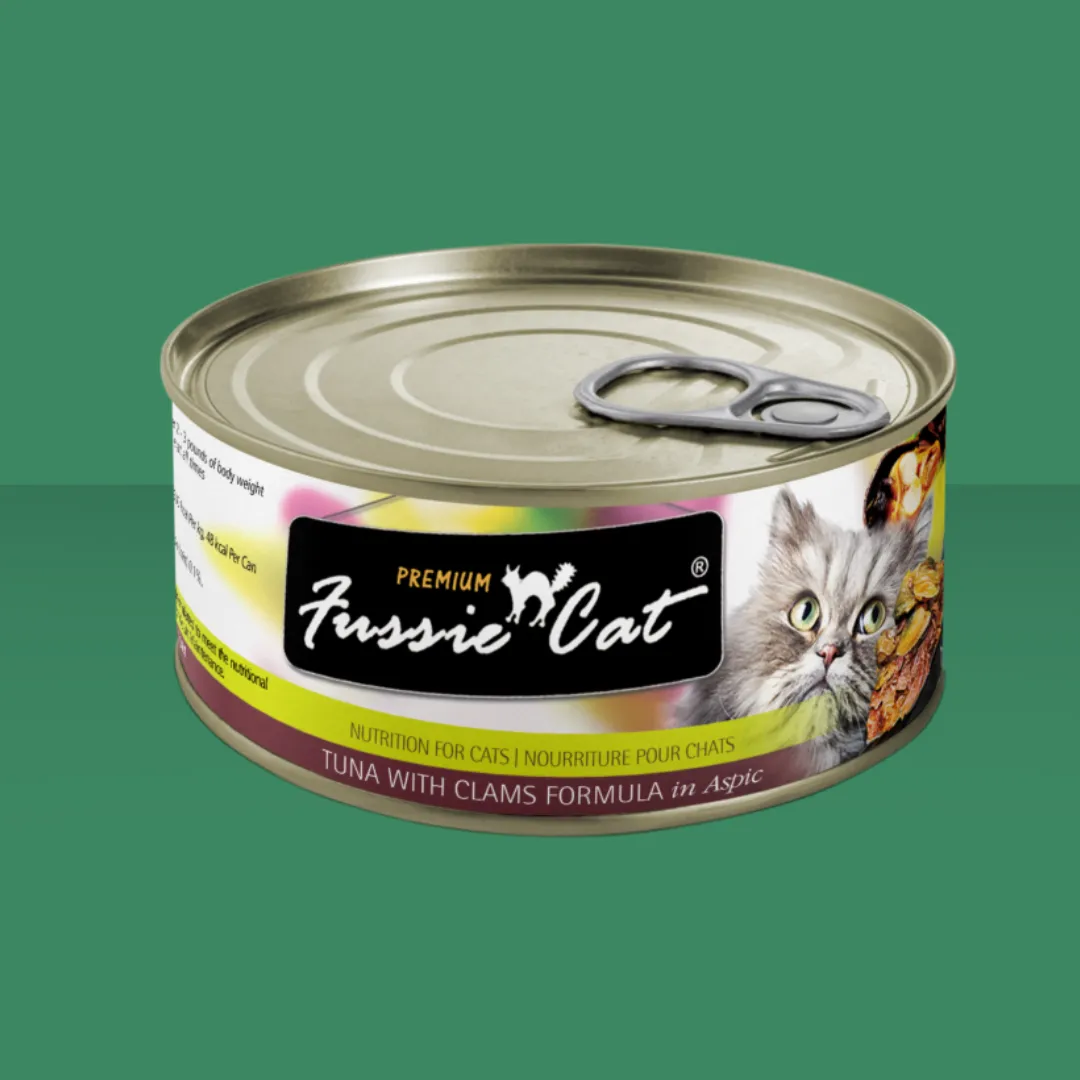 Fussie Cat Tuna With Clams 2.8oz