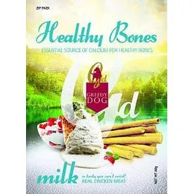 Greedy Dog Healthy Bones Milk Dog Treat 80g