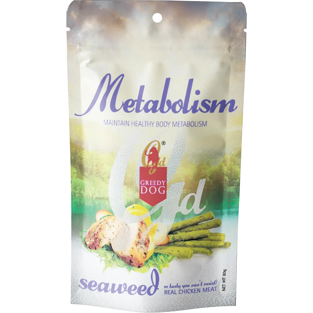 Greedy Dog Treats Metabolism Seaweed 80g