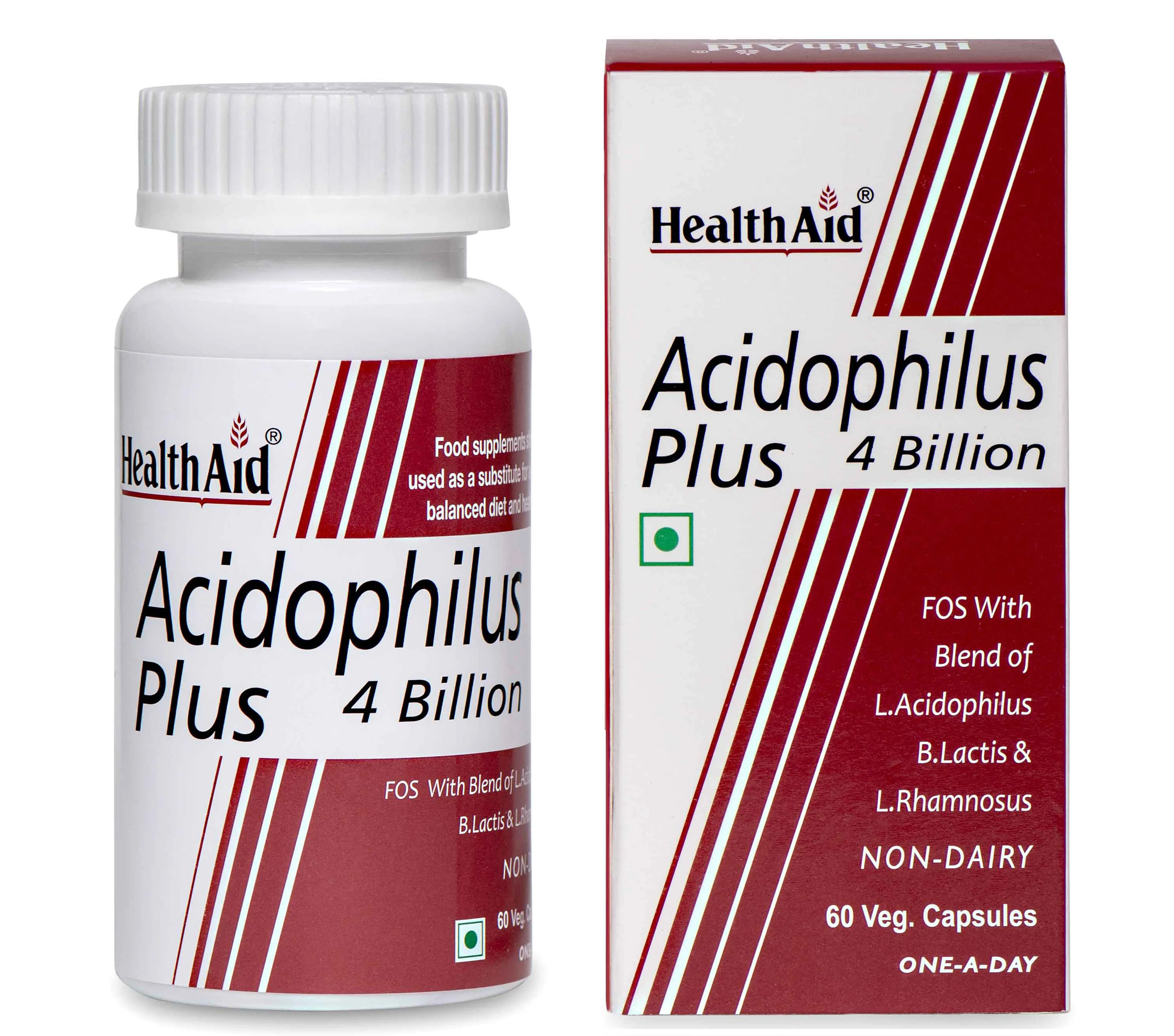 HealthAid I Acidophilus Plus 4 Billion I Probiotic I 60 Capsules