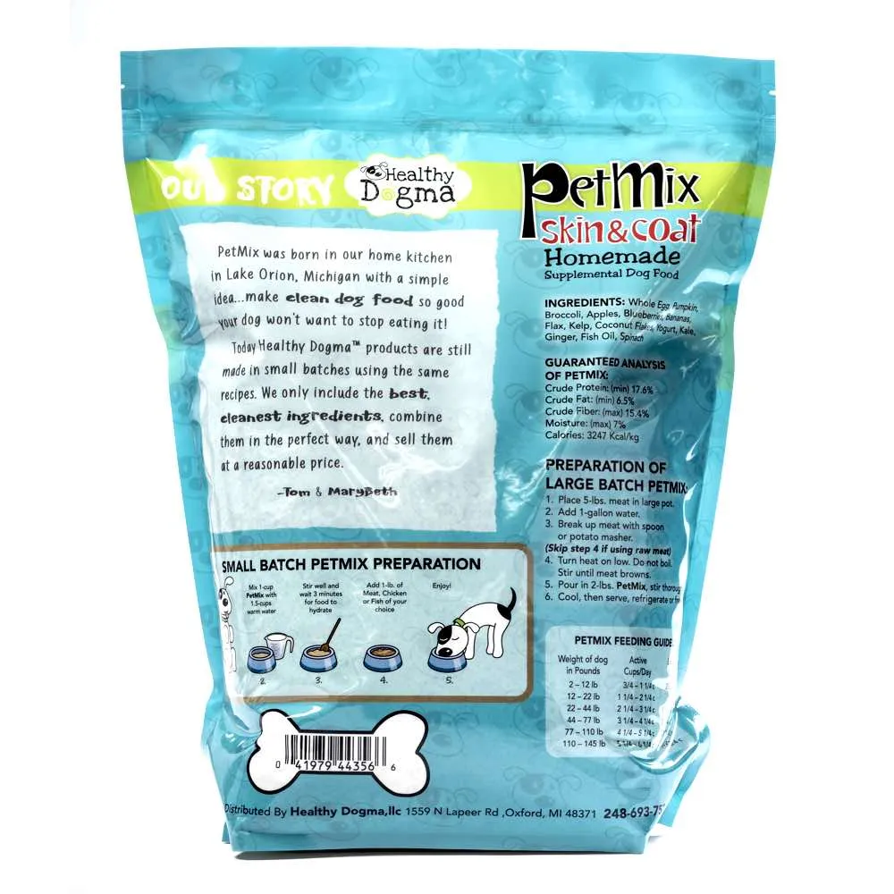 Healthy Dogma Petmix Skin & Coat Natural Dehydrated Dog Food