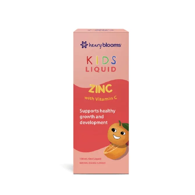 Henry Blooms Kids Liquid Zinc With Vitamin C 100ml