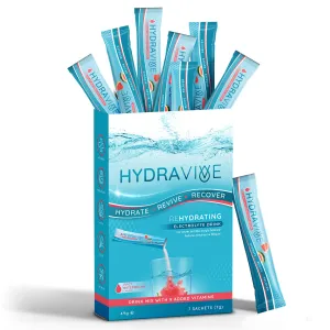 Hydravive Rapid Rehydration Electrolytes Powder - 21 Pack Watermelon