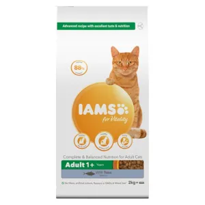 Iams Vitality Adult Cat Food Tuna 2kg