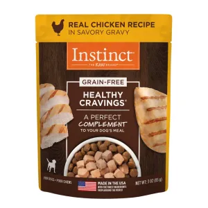 Instinct Healthy Cravings Real Chicken Recipe Grain-Free Wet Dog Food Topper 3oz