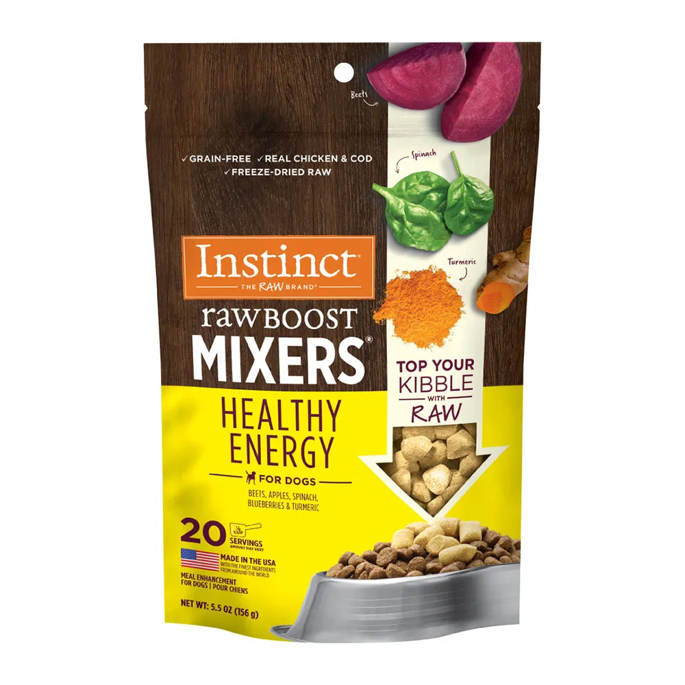 Instinct The Raw Brand Dog Raw Boost Mixers Grain-Free Healthy Energy 5.5oz