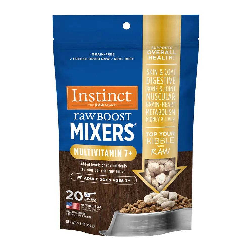 Instinct The Raw Brand Dog Raw Boost Mixers Mutivitamin Ages 7  5.5oz