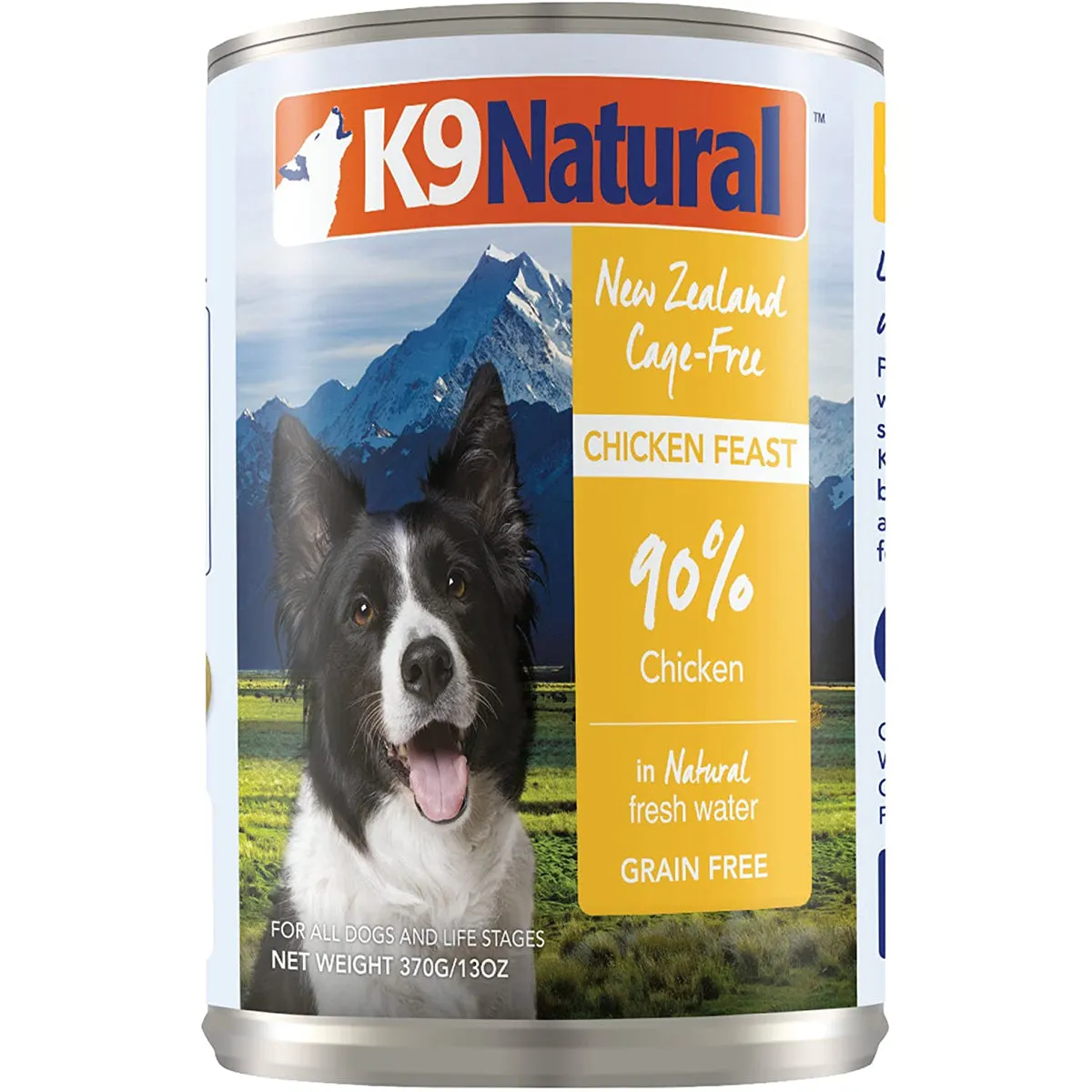 K9 Natural Cage-Free Chicken Feast Grain-Free Canned Wet Dog Food 13oz