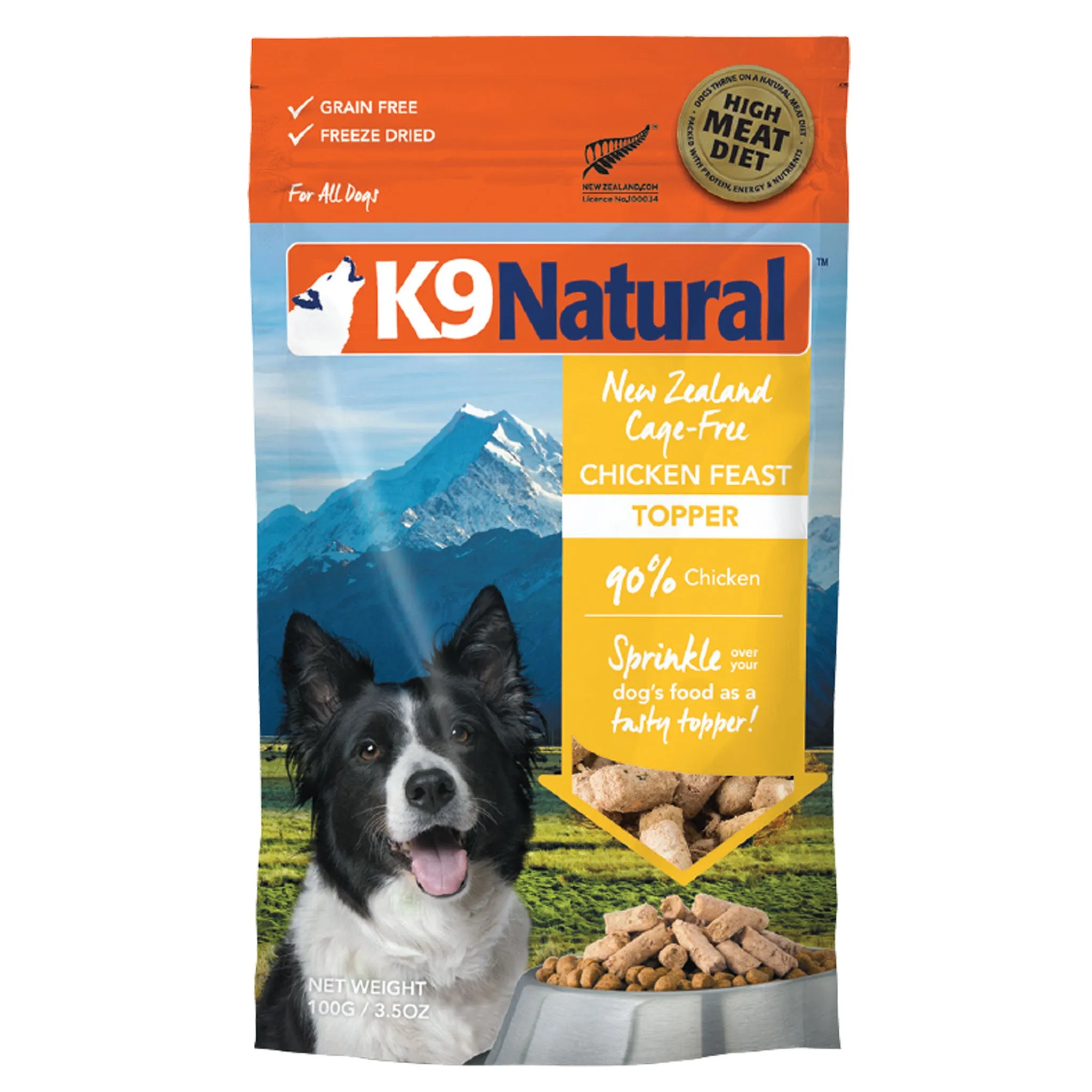 K9 Natural Freeze-Dried Raw Topper Chicken Dog Food