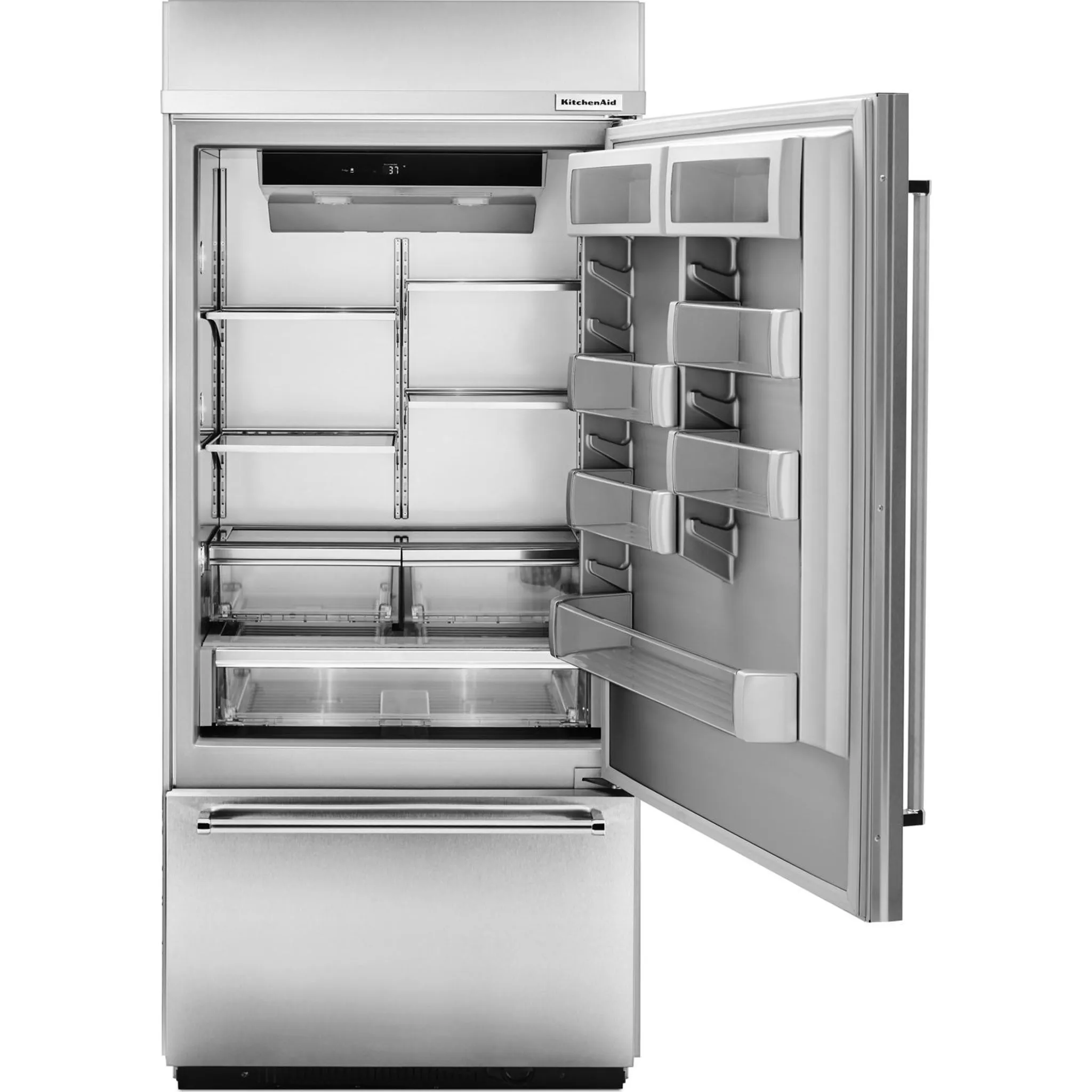 KitchenAid Bottom Mount Fridge (KBBR306ESS) - Stainless Steel