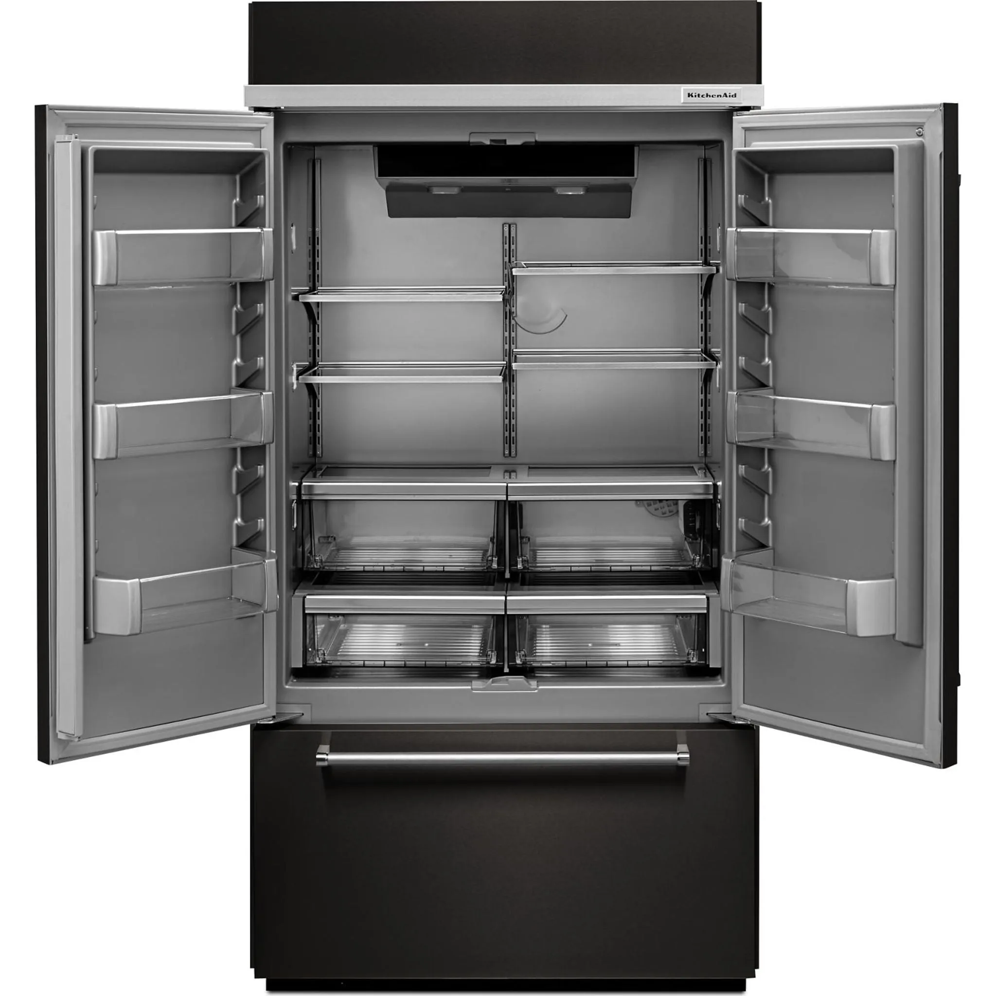 KitchenAid French Door Fridge (KBFN502EBS) - Black Stainless Steel with PrintShield™ Finish