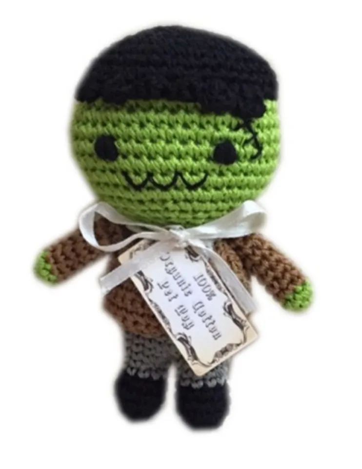 KNIT KNACKS | Franky the Monster Organic Knit Toy