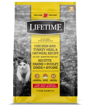 Lifetime Chicken & Turkey Meal Oatmeal Cat Food 6.5kg/14.3lb