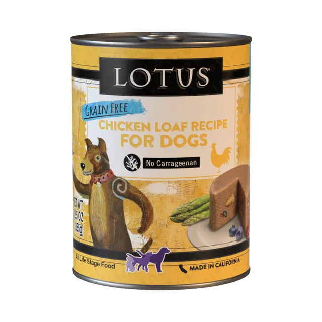 Lotus Grain Free Chicken Loaf Recipe Dog Food